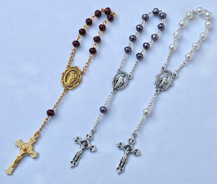 Swirl Beaded Pocket Rosaries