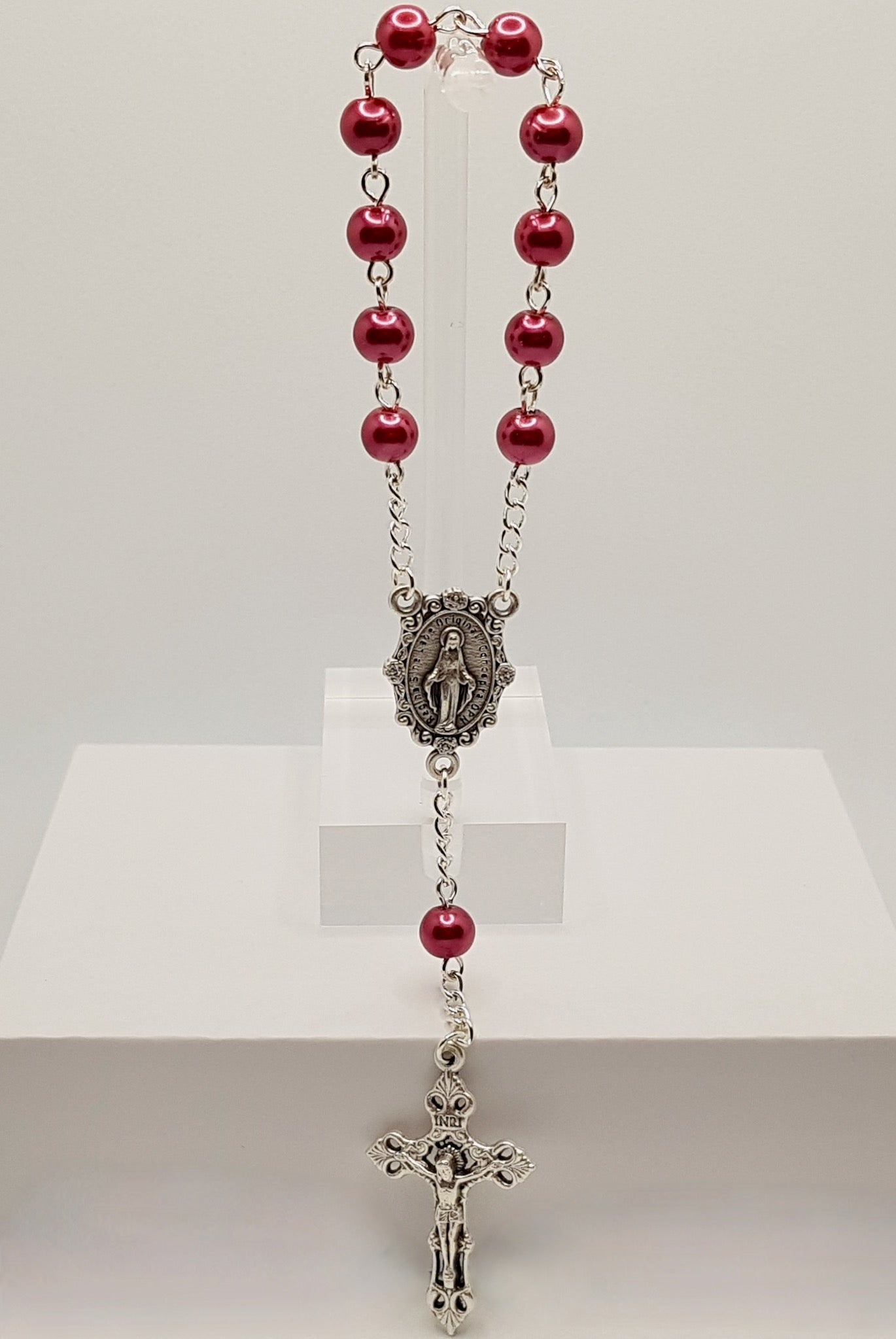 Glass Pearl Pocket Rosaries
