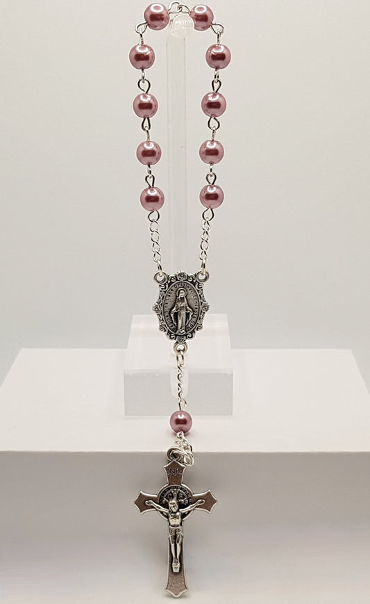 Glass Pearl Pocket Rosaries
