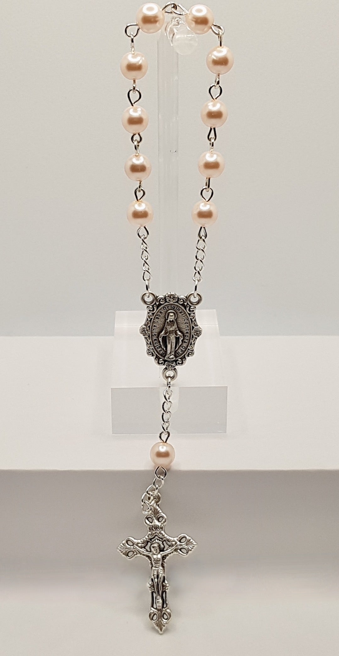 Glass Pearl Pocket Rosaries