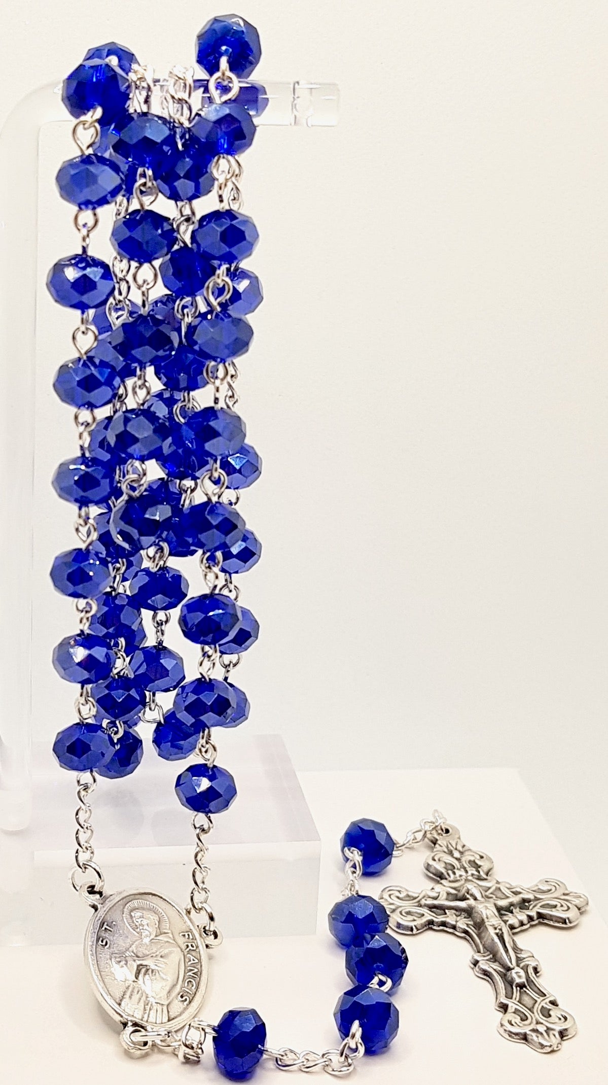St. Anthony & St. Francis Royal Blue Rosary