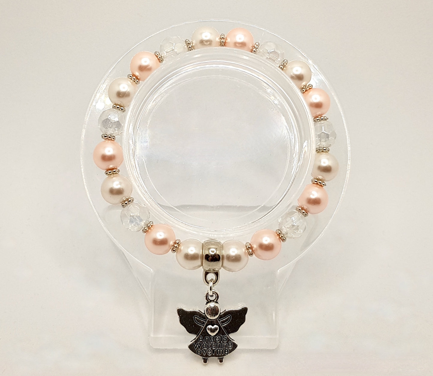 'Angels Watching Over Me' Stretch Bracelet
