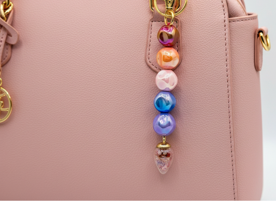 'Colour Bloom' Bag Charm & Keychain