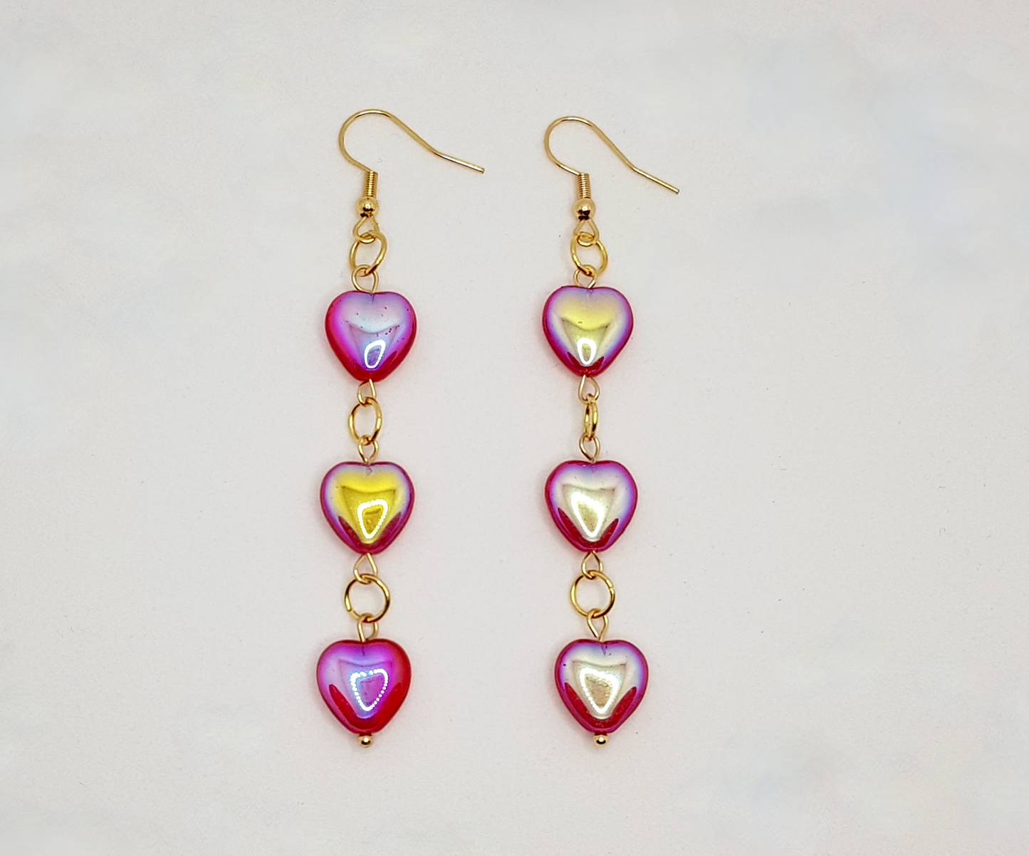 'Triple Heart' Earrings