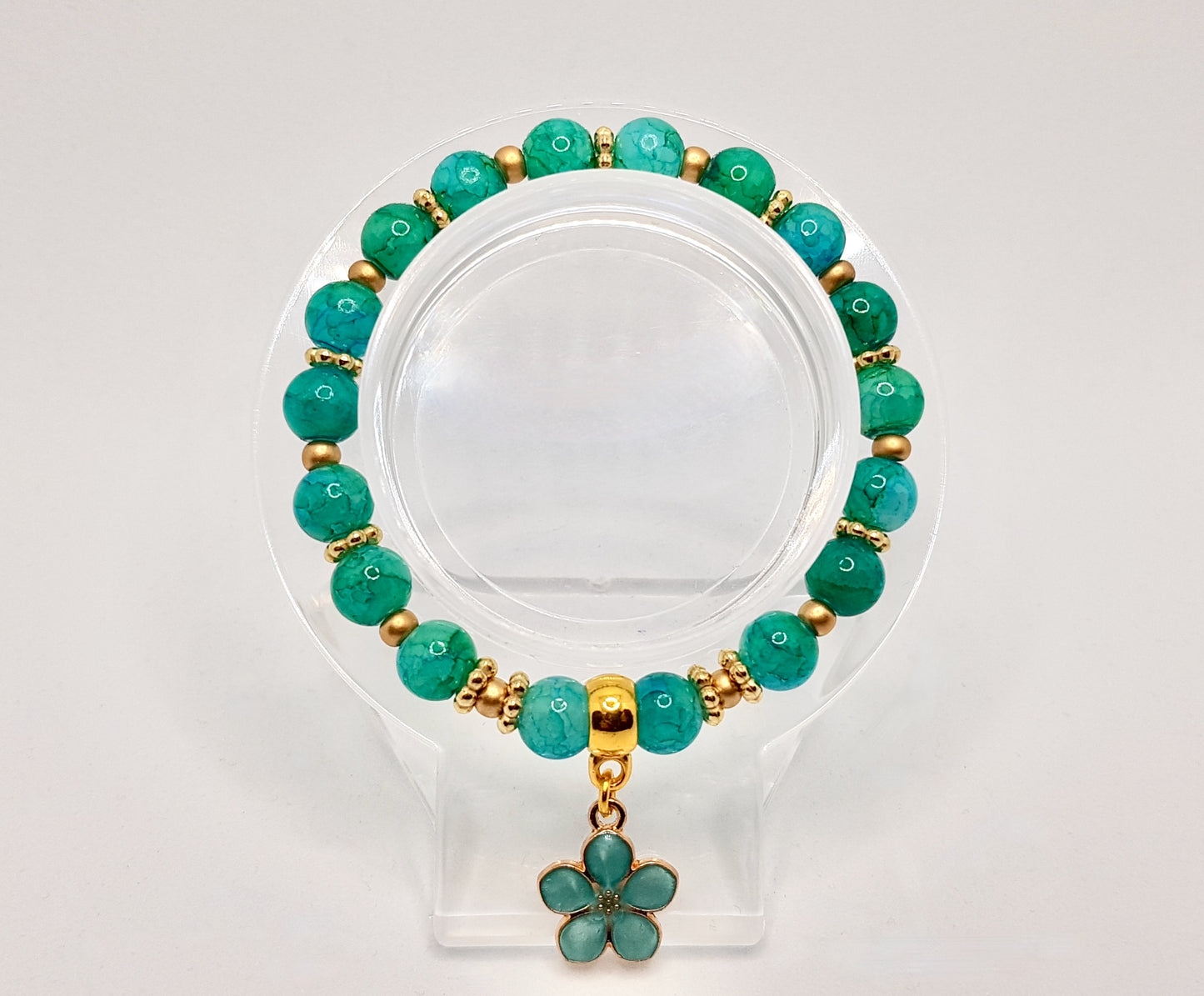 'Crystal Clear Waters' Stretch Bracelet