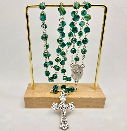 Pope Francis Rosary in Emerald Green