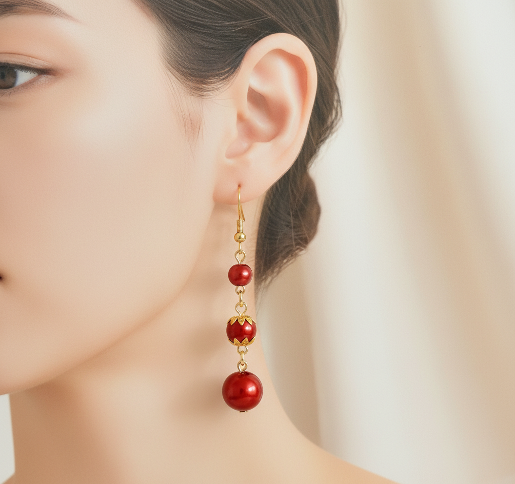 'Shades Of Berry' Earrings