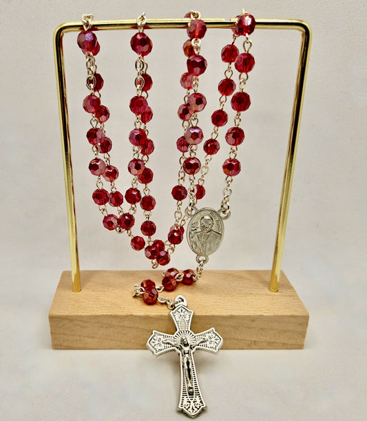 Pope Francis Rosary in Red