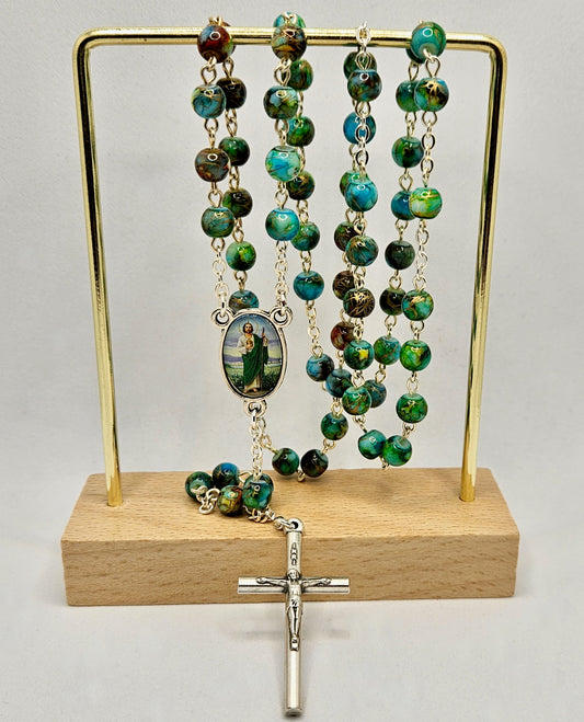 St. Jude Green & Blue Rosary