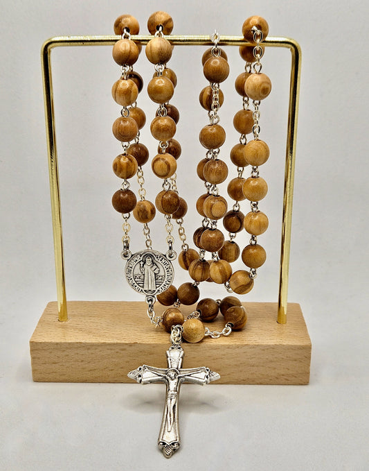 St. Benedict Olive Wood Rosary