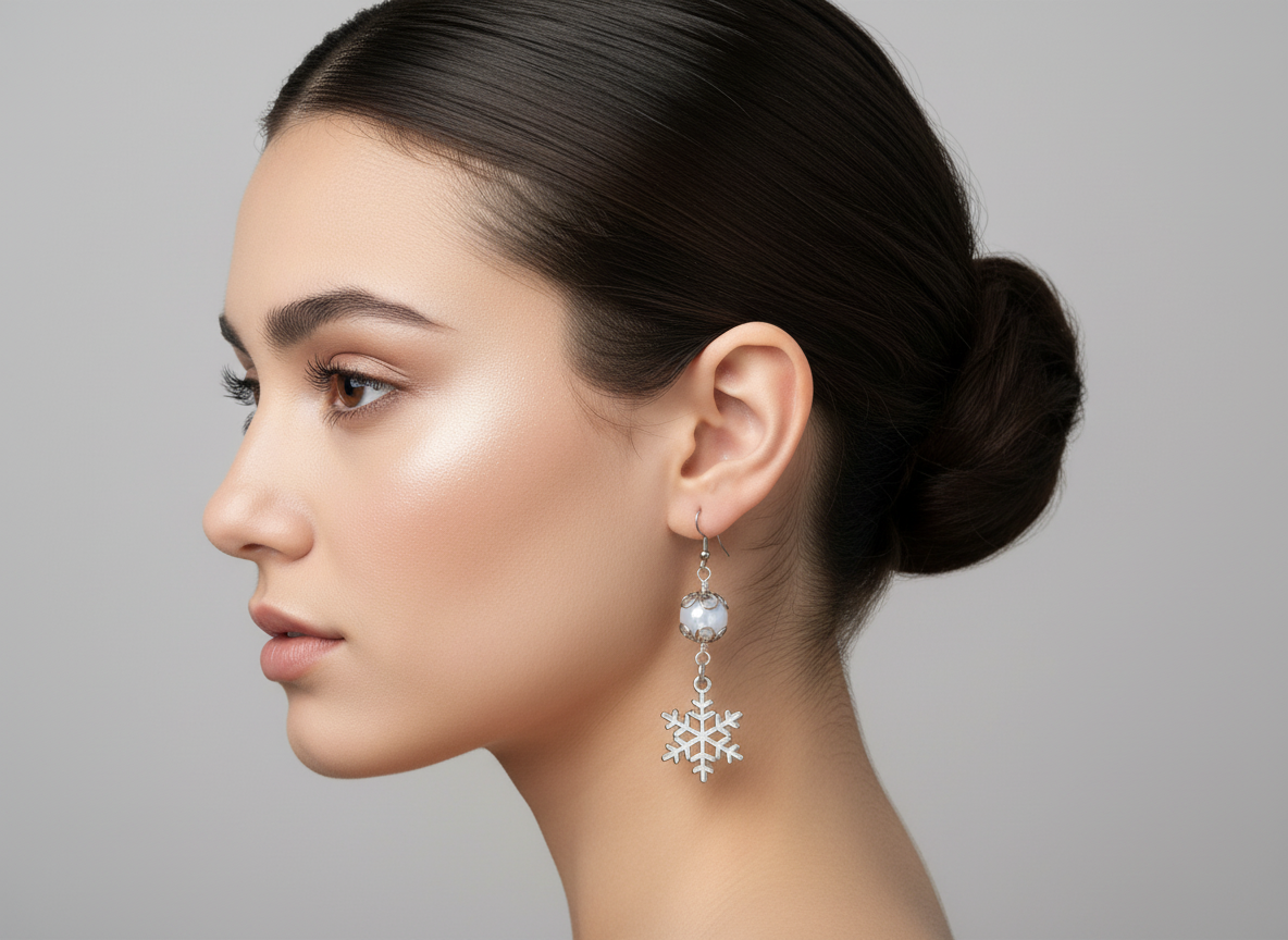 'Snowflake Symphony' Earrings