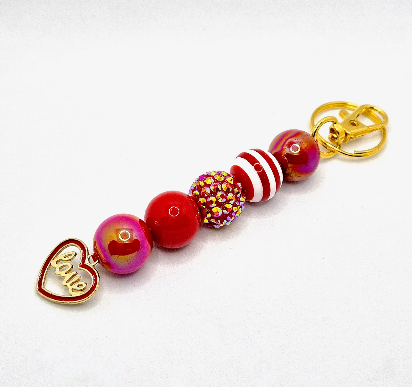 'Love Heart' Bag Charm & Keychain