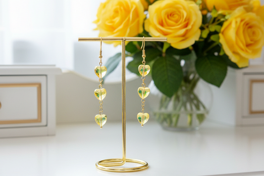 'Hearts Of Gold' Earrings