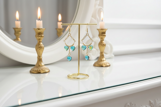 'Electric Hearts' Earrings