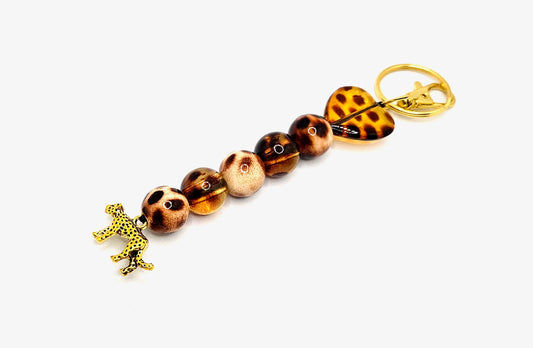 'Leopard' Bag Charm & Keychain