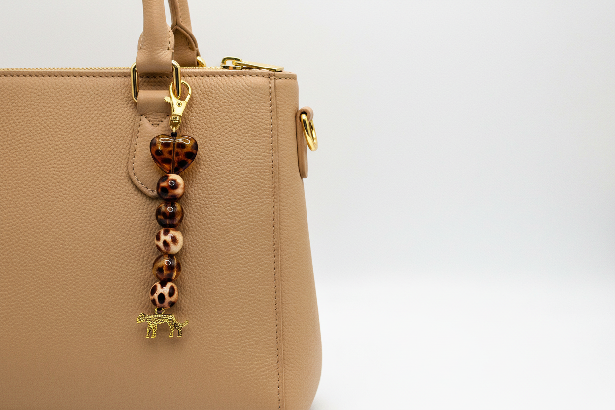 'Leopard' Bag Charm & Keychain