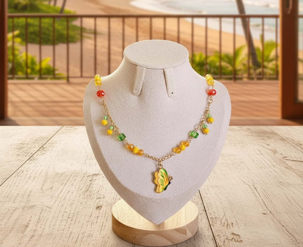 'Tropical Flutter' Necklace