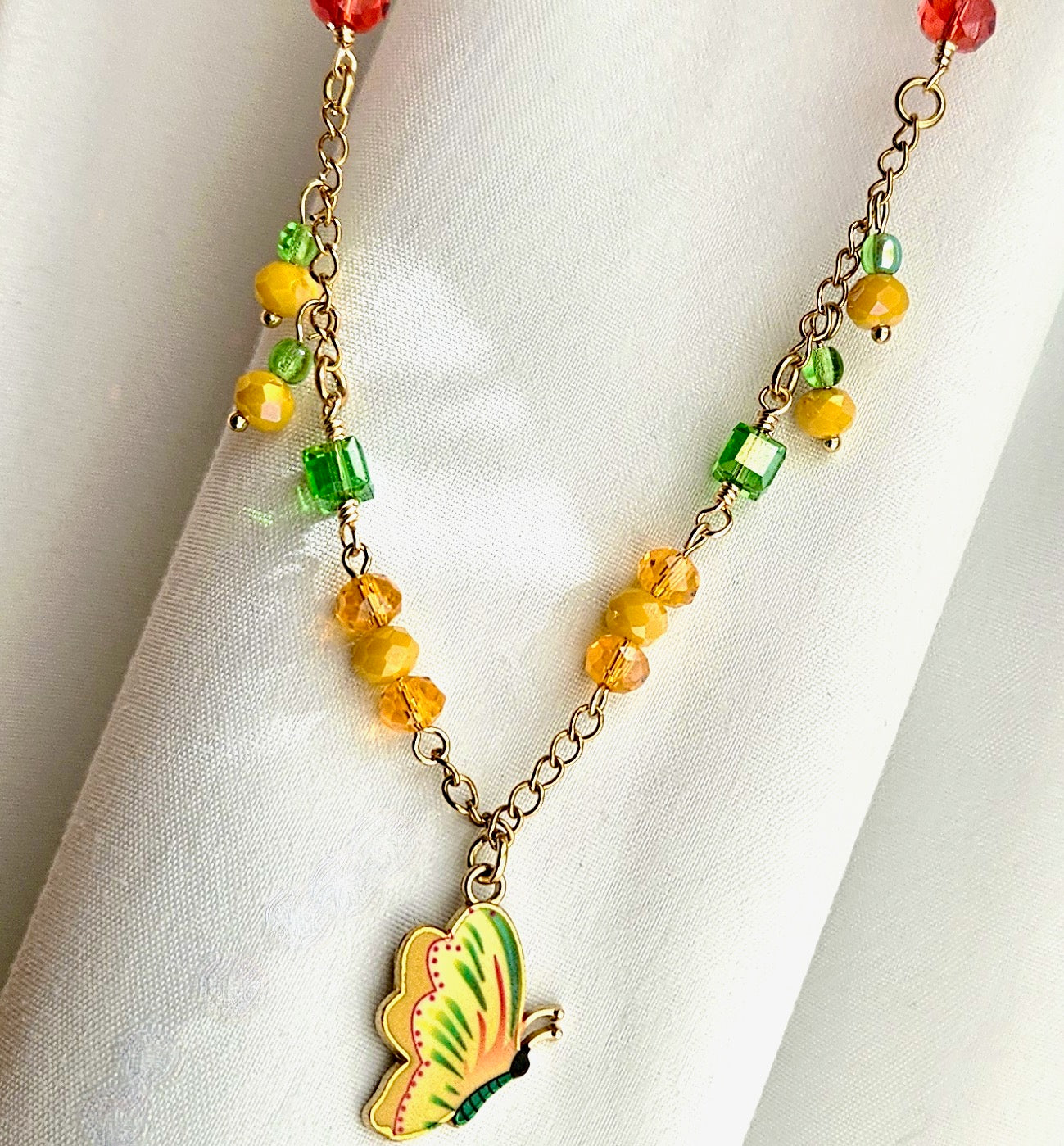 'Tropical Flutter' Necklace