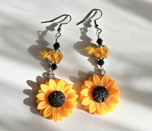 'Serene Sunflower' Earrings