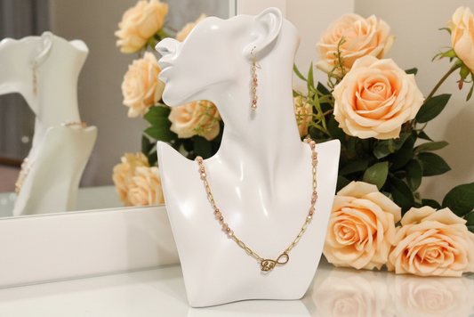 'Infinity' Necklace and Earrings Set