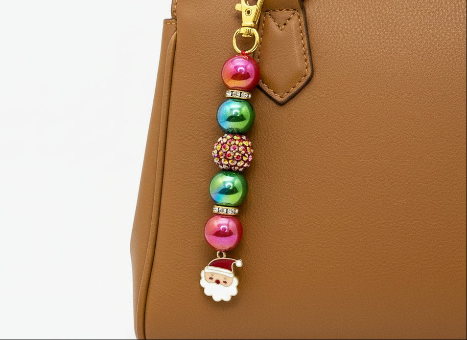 'Santa' Bag Charm & Keychain